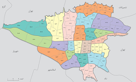 دانلود طرح تفصیلی مناطق 22 گانه تهران